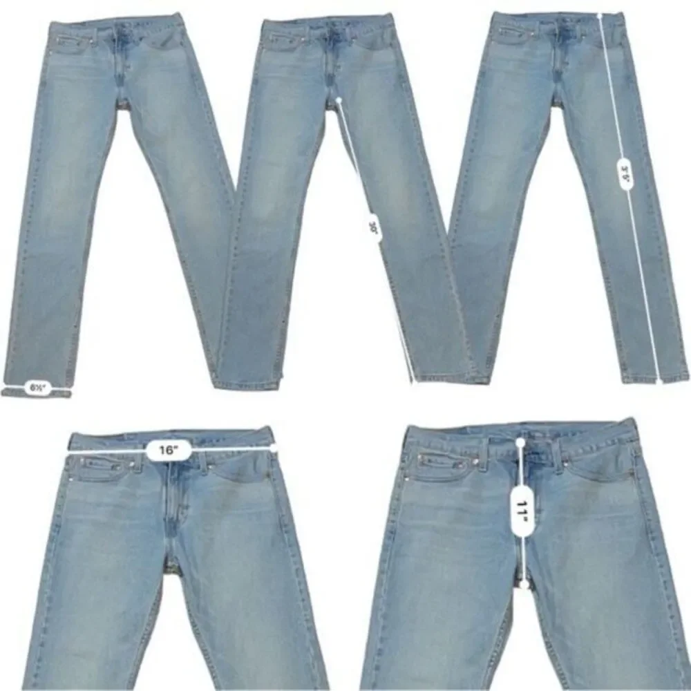 Levi's Men's 510 Skinny Fit Stretch Jeans Light Blue 30x32‎
